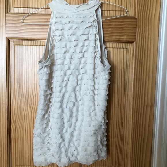 White Ruffled Tank Top - Picture 3 of 4